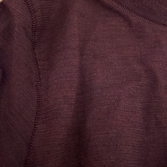Athleta Burgundy Wine Long Sleeve - Picture 4 of 7